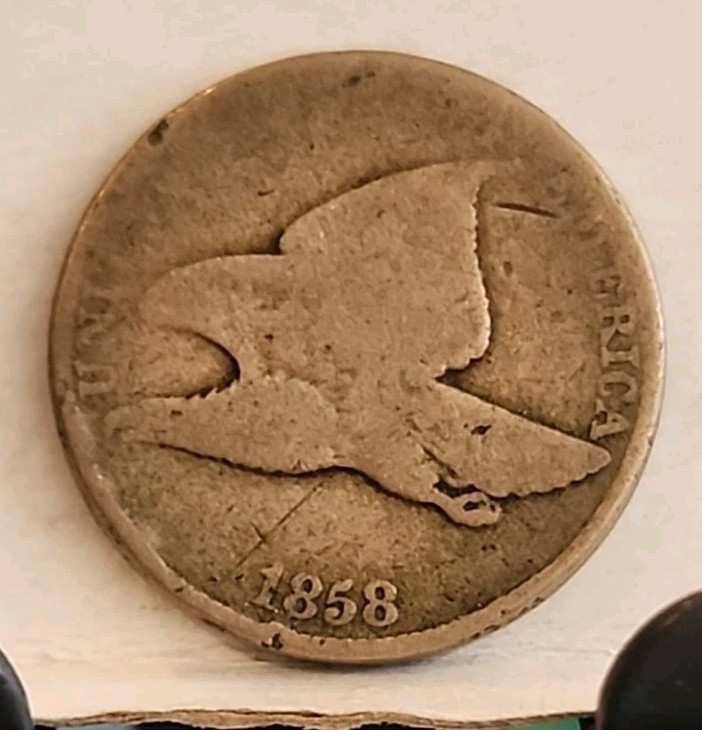 1858 Small Letters Flying Eagle Cent ■ VG ■ # 11226