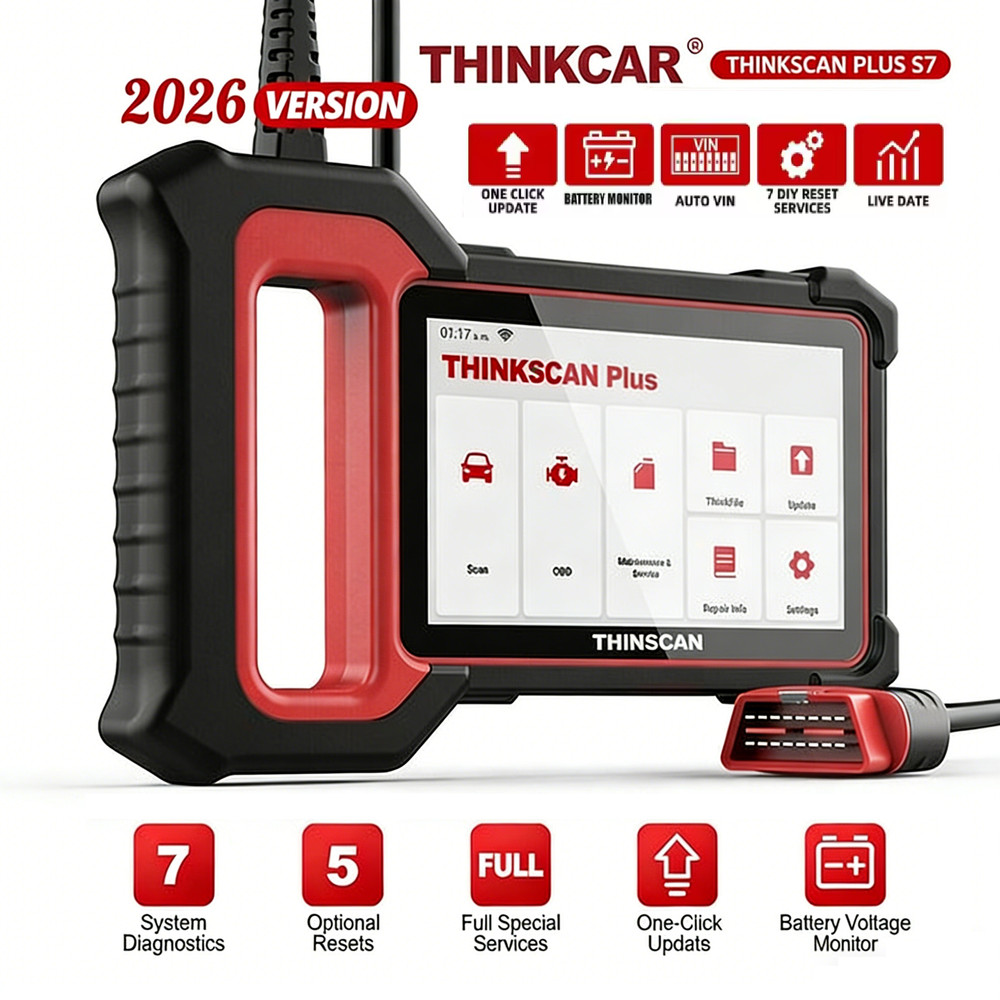 Thinkscan Plus S7 OBD2 Diagnostic Tool Transmission /ABS/SRS Diagnosis Scanner