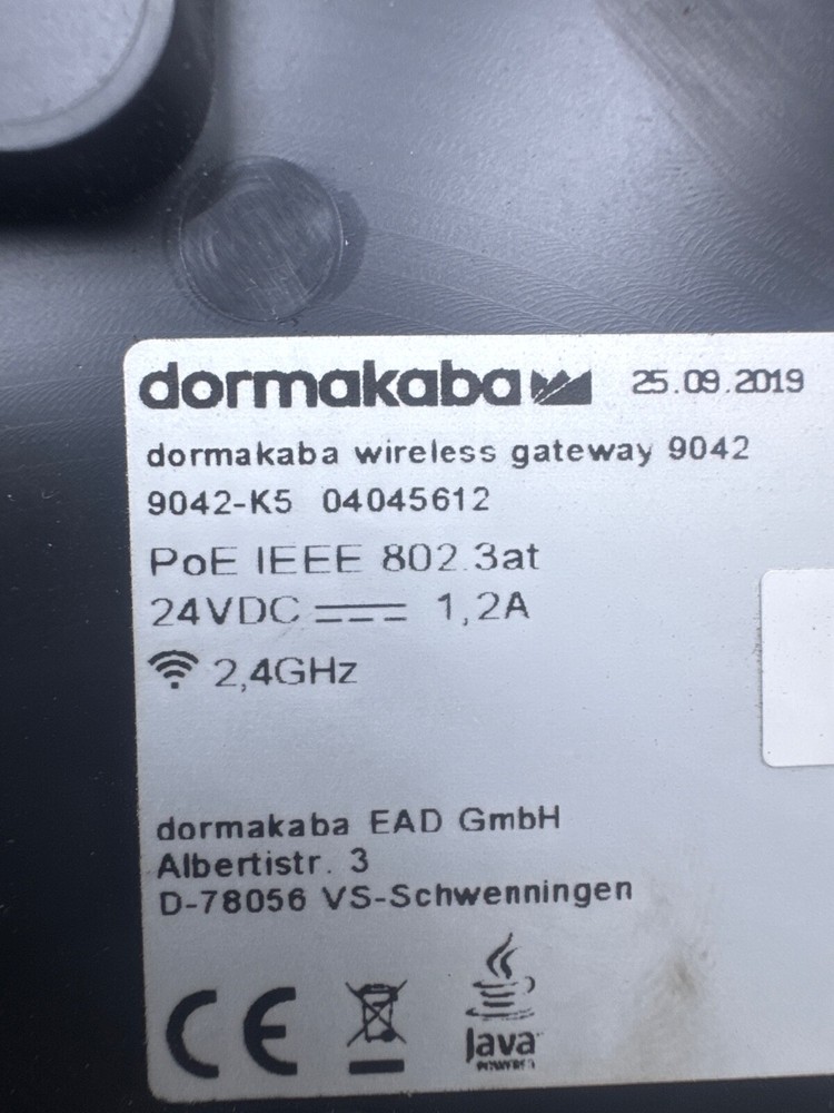 dormakaba 9042-K5 Wireless Gateway 9042