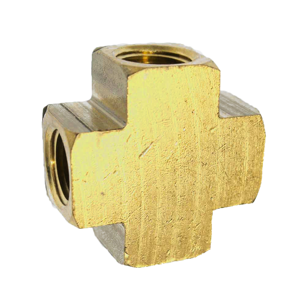 Brass Cross Fitting - 1/8" NPT (x4) - FP22X