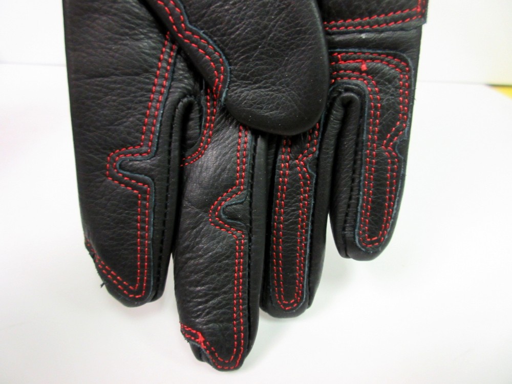 100% Heat Resistant Leather Hot Hand Gloves - Medium Size - by Setwear - Black