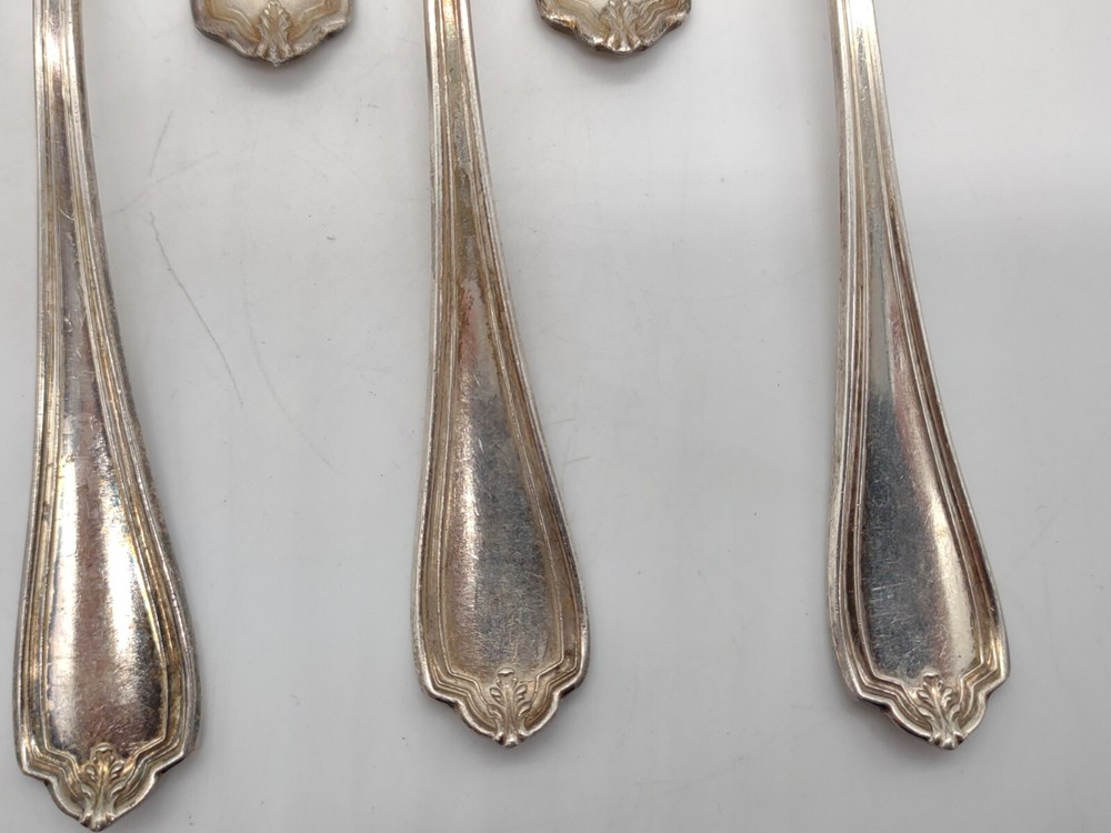 Five Antique International Silver Co Spoons and Fork Set ~ 5 Spoon & Fork