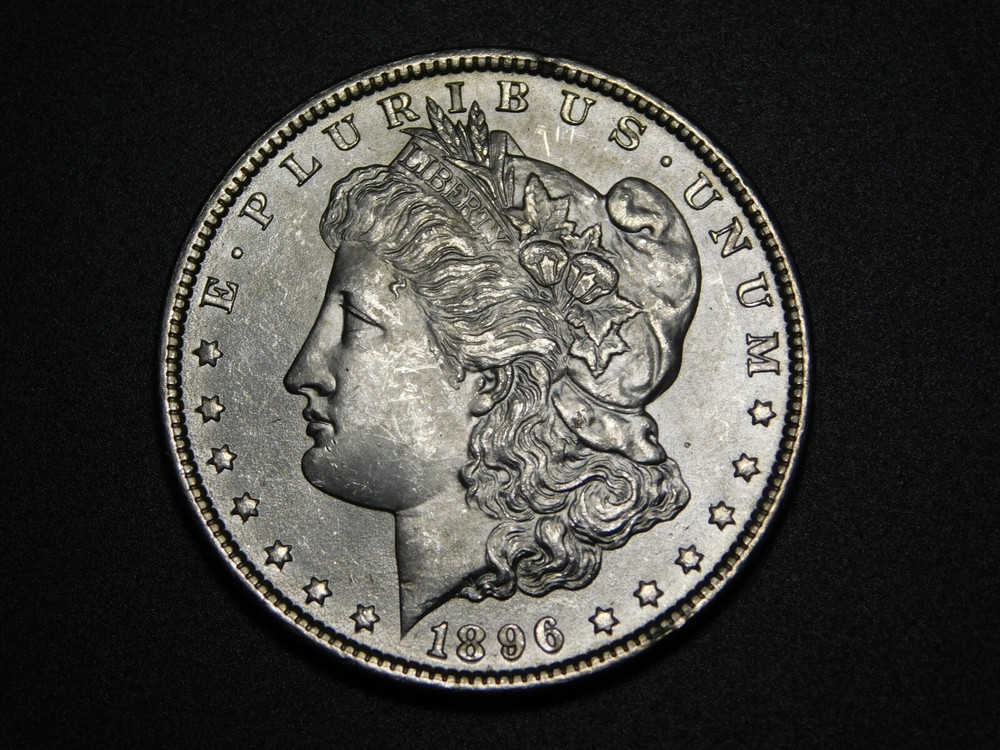 OLD WEST US COINS 1896 MORGAN SILVER DOLLAR