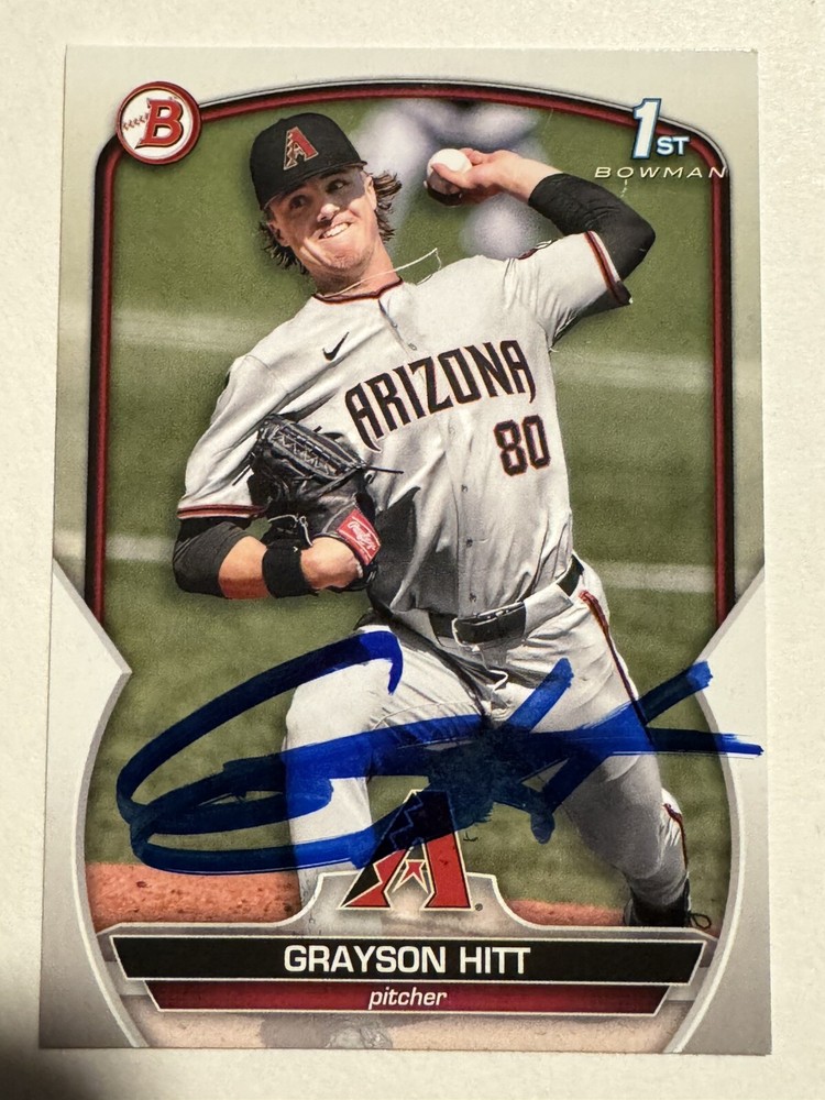 2023 BOWMAN DRAFT 1ST EDITION GRAYSON HITT IP SIGNED CARD