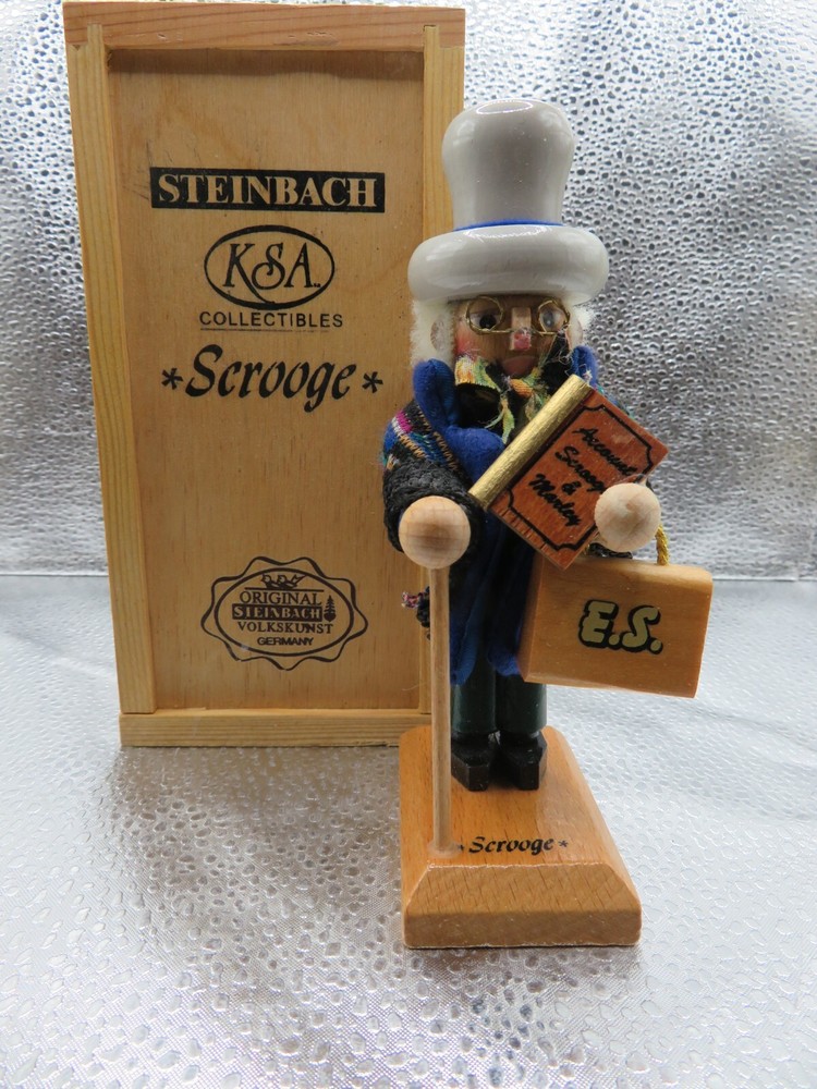Steinbach Limited Ed.  Ebenezer Scrooge in Nightclothes Nutcracker, 5.5 " tall