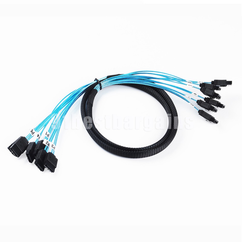 SATAIII Cable 6Pcs 6Gbps for Bitcoin Server CD DVD Drive Raid HDD SSD Data Cable