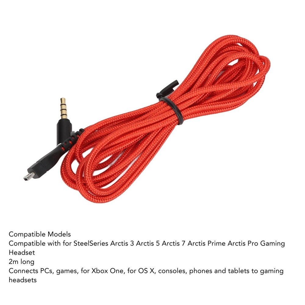 Replacement Sound Cable Braiding 8P Headphone Cable