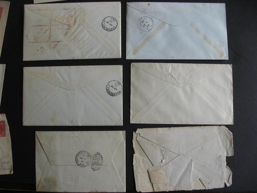 CANADA 21 old split ring cancelled covers, from old hoard, check them out!