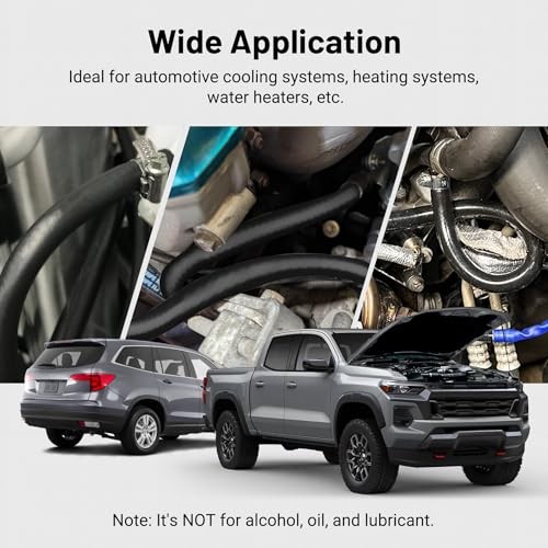 5/8" Silicone Heater Hose Radiator Coolant Hose Straight SAE J20R3 5/8 10FT