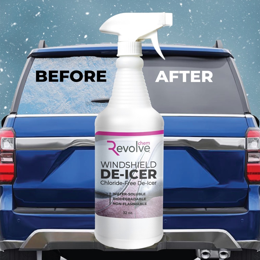 Windshield De-Icer & Washer Fluid - 1 Gallon - Chloride-Free Formula