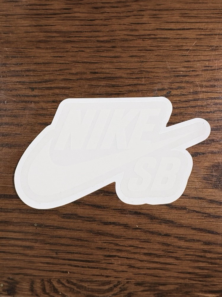 Nike SB White Sticker Authentic NEW
