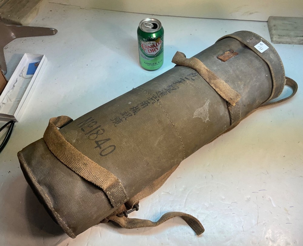 #231 WW2 JAPANESE RUBBERIZED CASE FOR A MONOCULAR TELESCOPE
