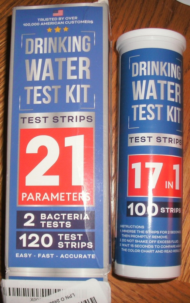 Bestprod Drinking Water Test Kit, Test Strips 21 Parameters 2 Bacteria Tests NEW