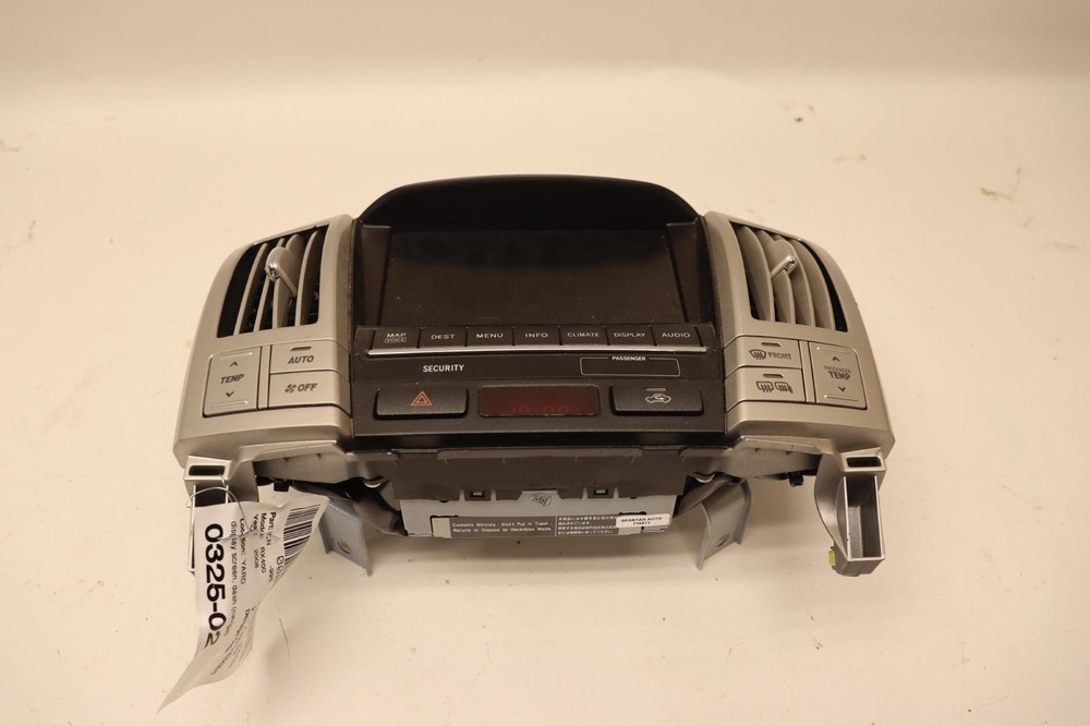 2008-2009 LEXUS RX400H DASH RADIO NAVIGATION DISPLAY SCREEN CLIMATE PANEL OEM