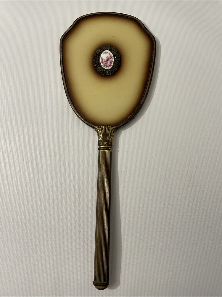 Antique Handheld Vanity Mirror