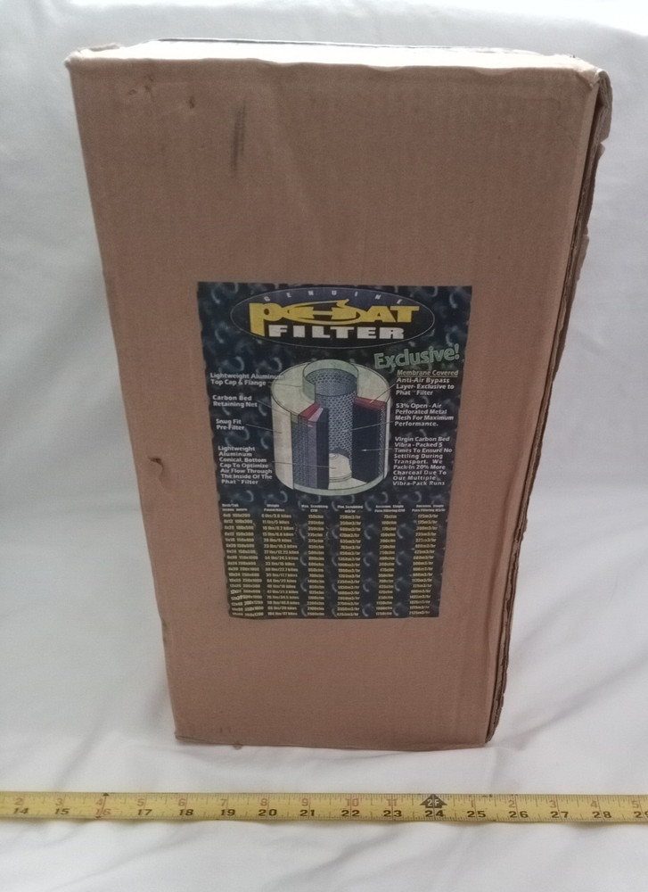 Phat Carbon Filter 4"x12" , new in box.