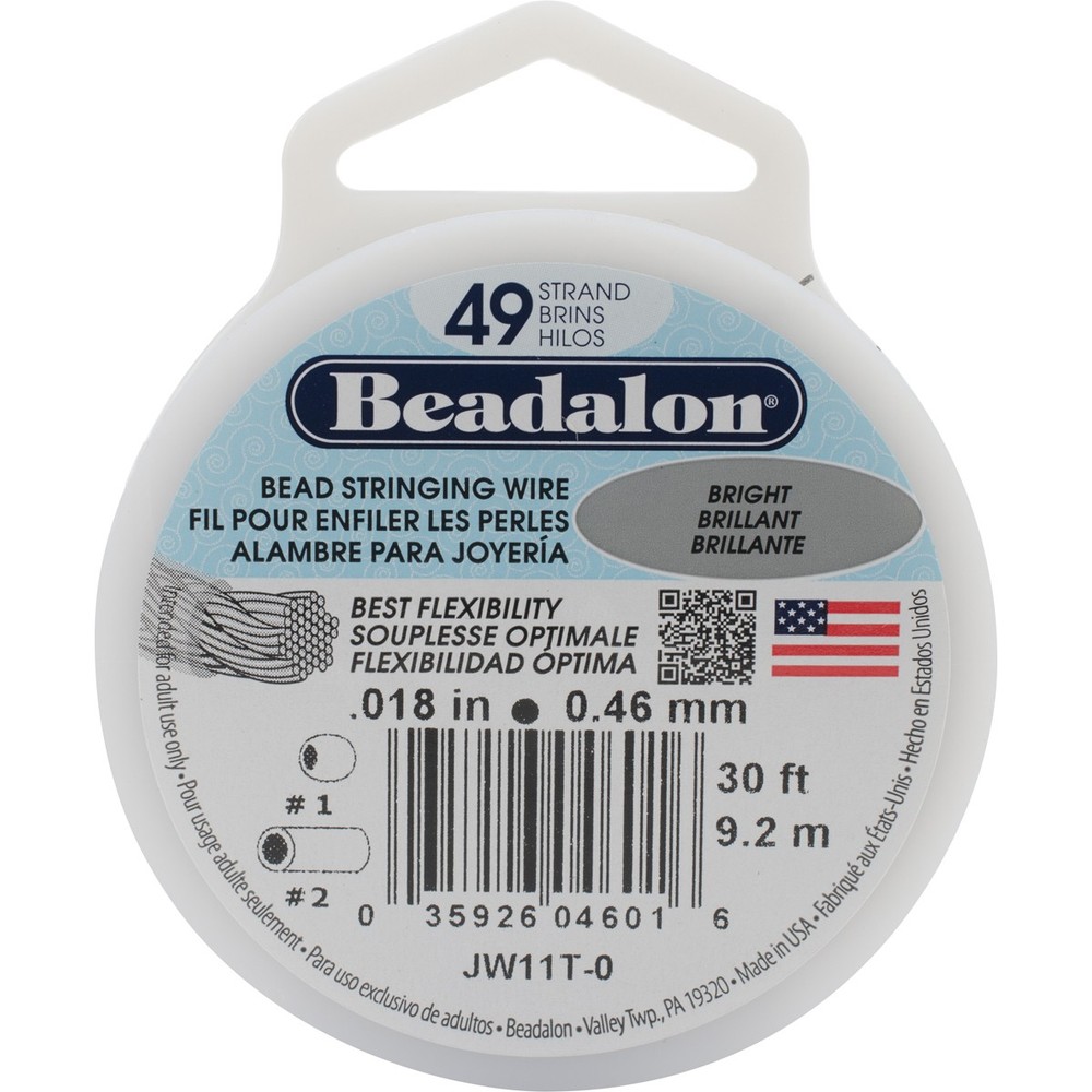 Stringing Wire 49-Strand .018"X30' Bright