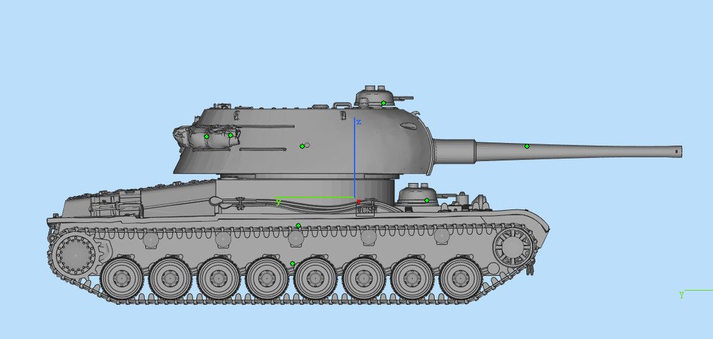 1/72 3D Printed Soviet T-03 Heavy Tank Unpainted Model Kit