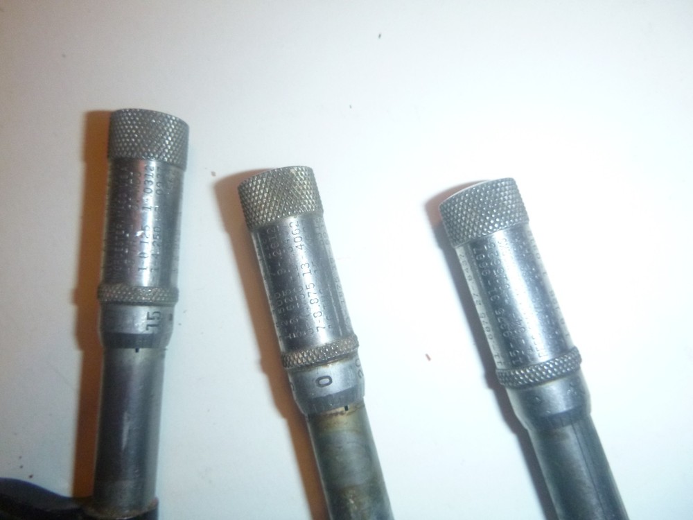 3 Reed Small Tool Works Outside Micrometers 1–2" Vintage Precision Tool E