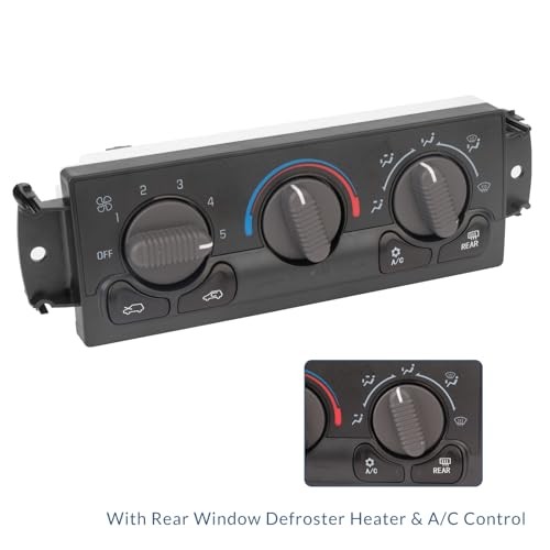 Front Climate Control Module Heater A/C Air Conditioning Panel Unit,