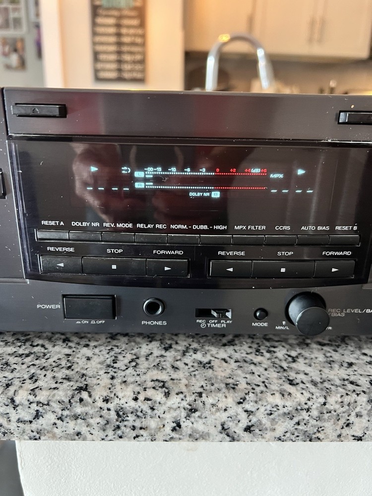 Kenwood 1050ct Stereo Double Cassette Deck Player