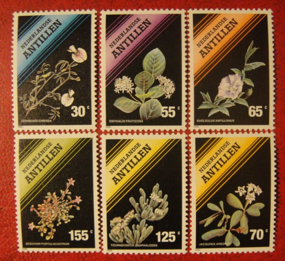 Netherlandse Antilles 1990. Flowers. Mint Unhinged.