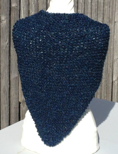 Claire's Shawlette Cape Handknit Sassenach My Version