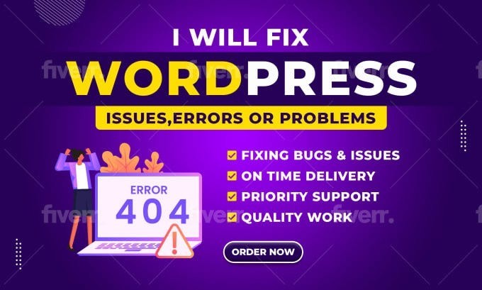 One-Time Fast Fix WordPress Rescue: Expert Fixes, Guaranteed Satisfaction!