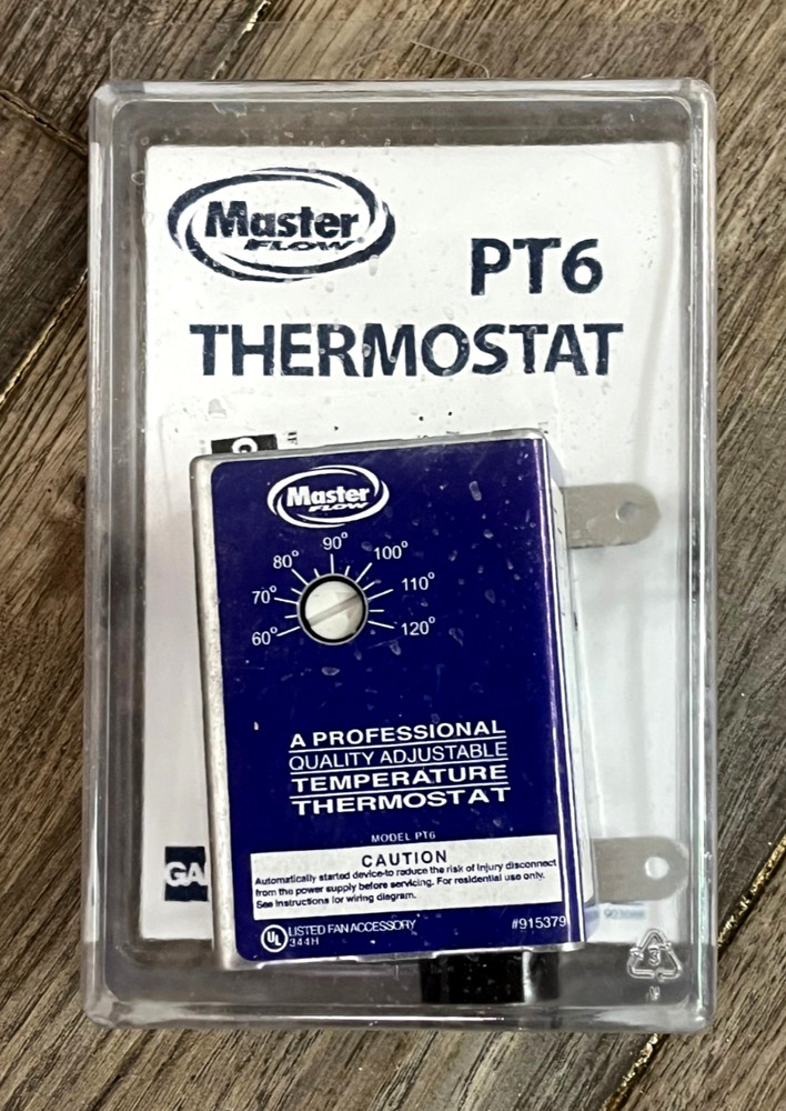 GAF Master Flow Manually Adjustable Power Thermostat PT6