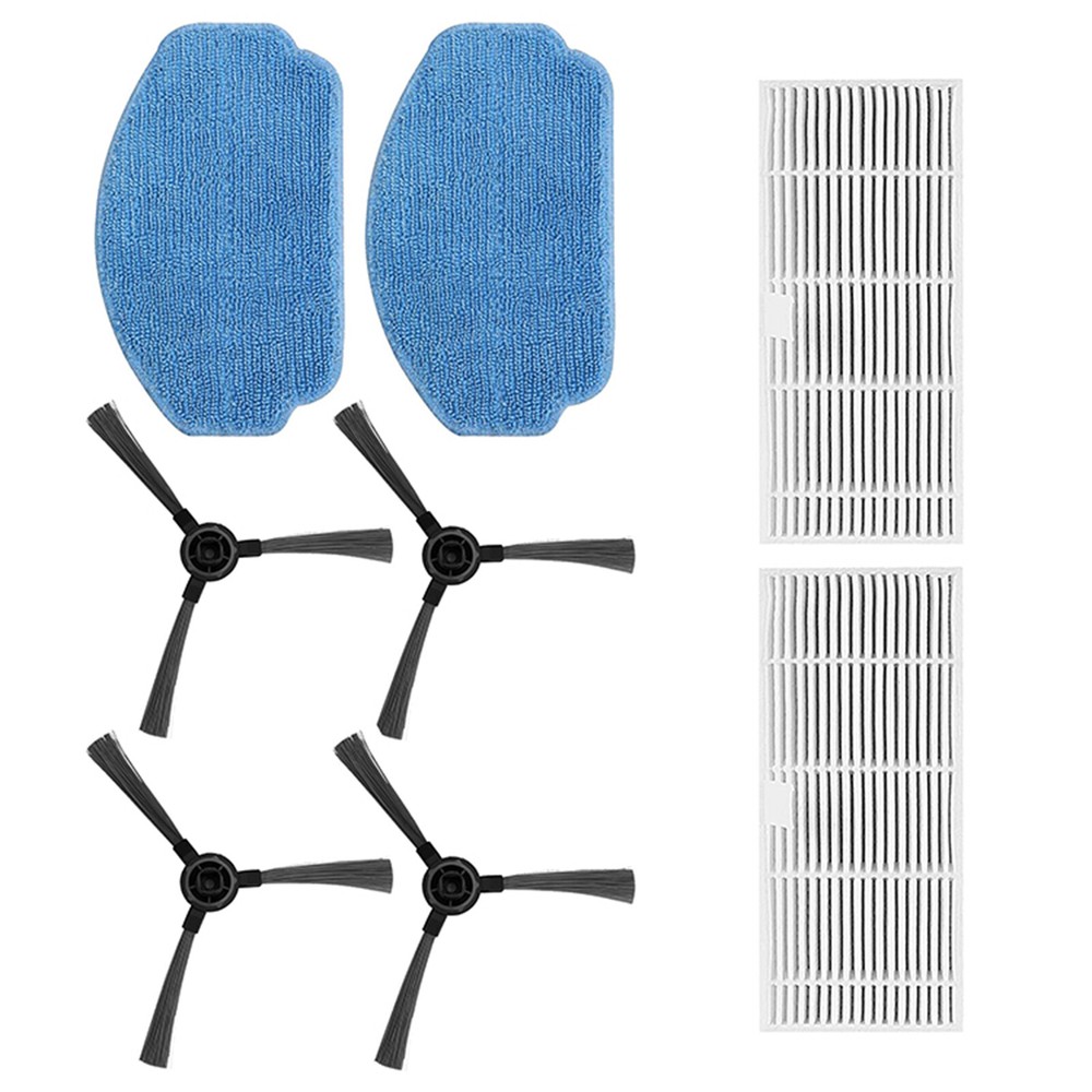Replacement Side Brush Filter Mop Set for BR150/BR151 Robot Vacuum Cleaner