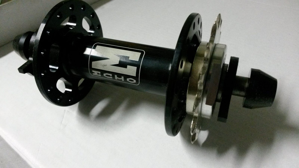 echo rear fixed hub with cog and tensioners