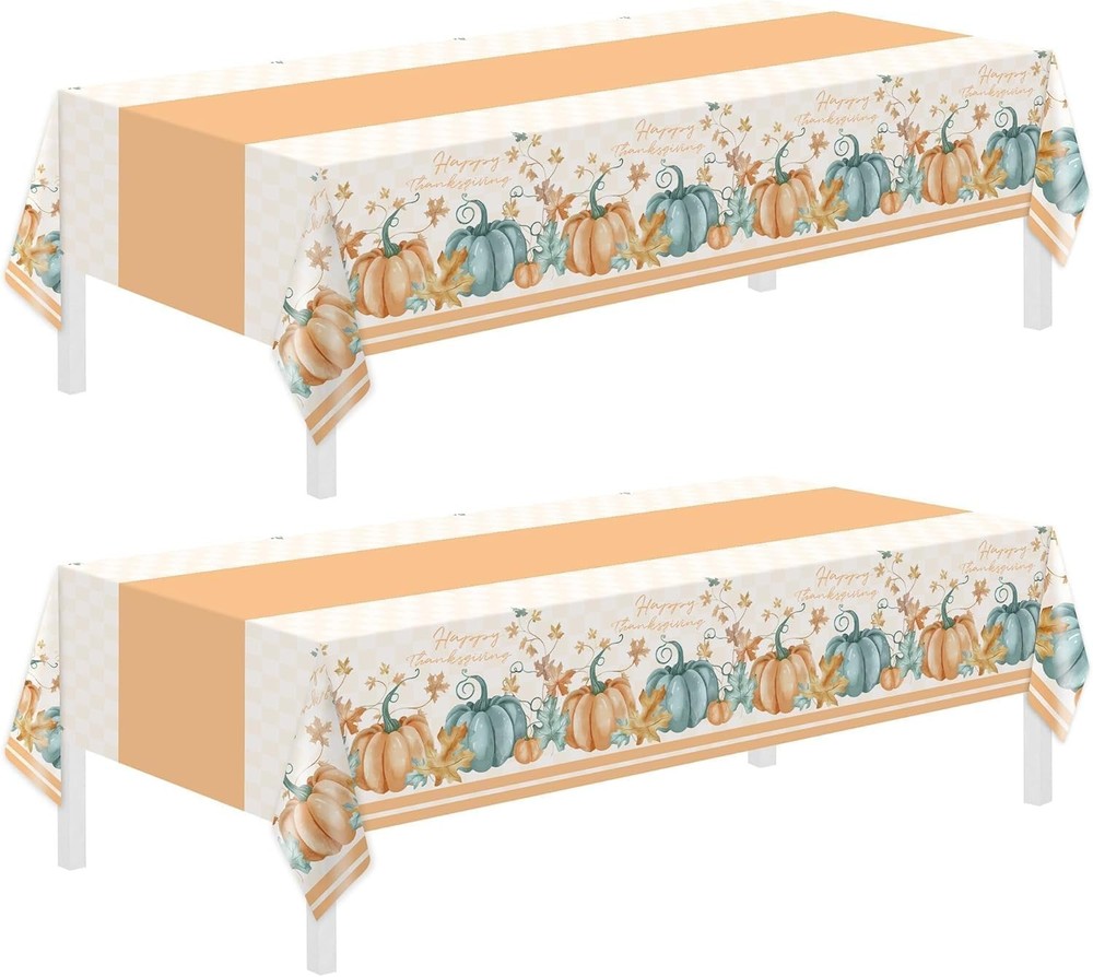 2 PCS Thanksgiving Disposable Tablecloths