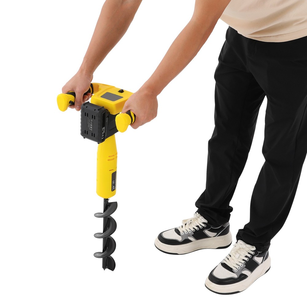 350W Post Hole Digger Electric Hole Digging Machine Cordless Post-Hole Digger