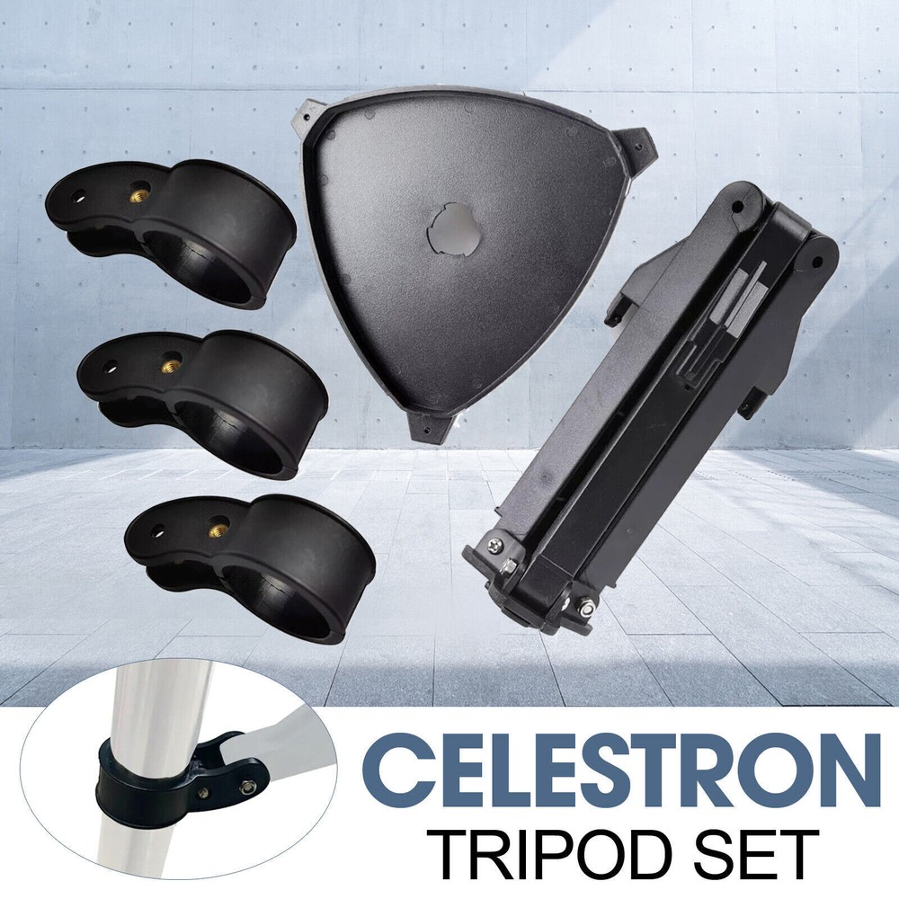 Celestron Tripod Set with Accessory Plate & 3 Clamping Rings with Screws