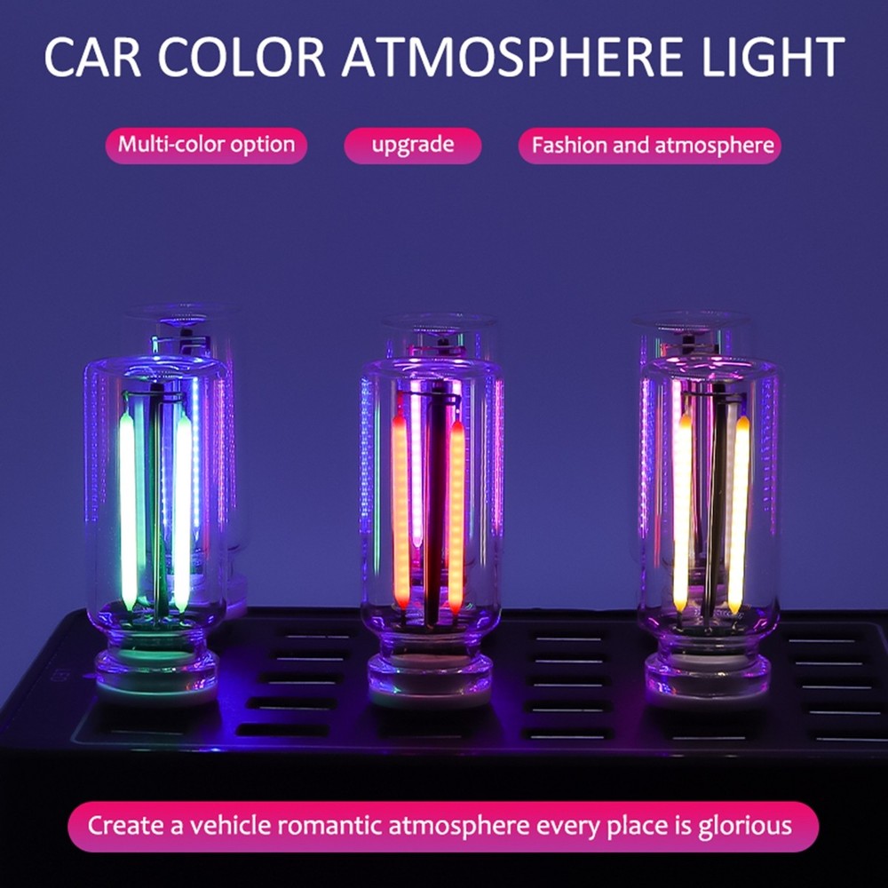 1PCS Purple Touch Control Car USB LED Light Atmosphere Night Light Dimmable New