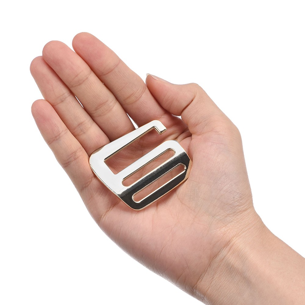 1.26" Webbing Release G Hook Buckle Adjuster for Backpack Strap, 2Pcs Silver