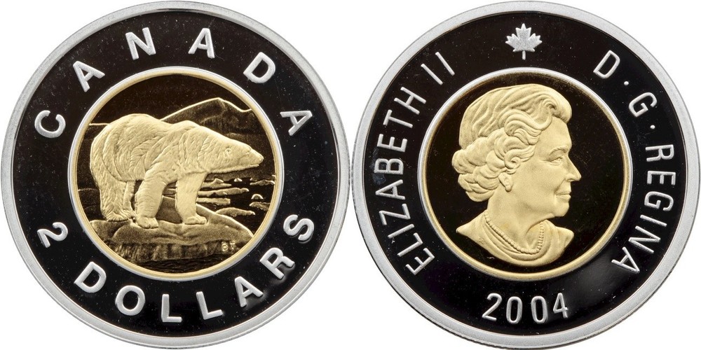 Proof 2004 Canada Silver 2 Dollars From Mint's Set