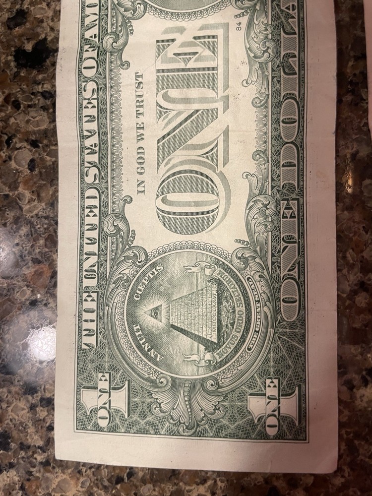 2021 X2 $1 Dollar Bills Ink Smear Bleed Through Errors From The Same Strap.