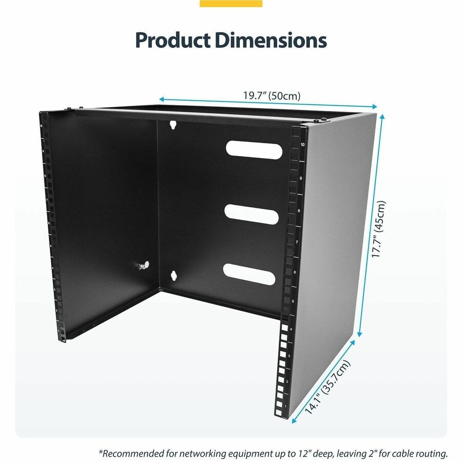 StarTech 10U Wall Mount Rack (rack10u14bracket)