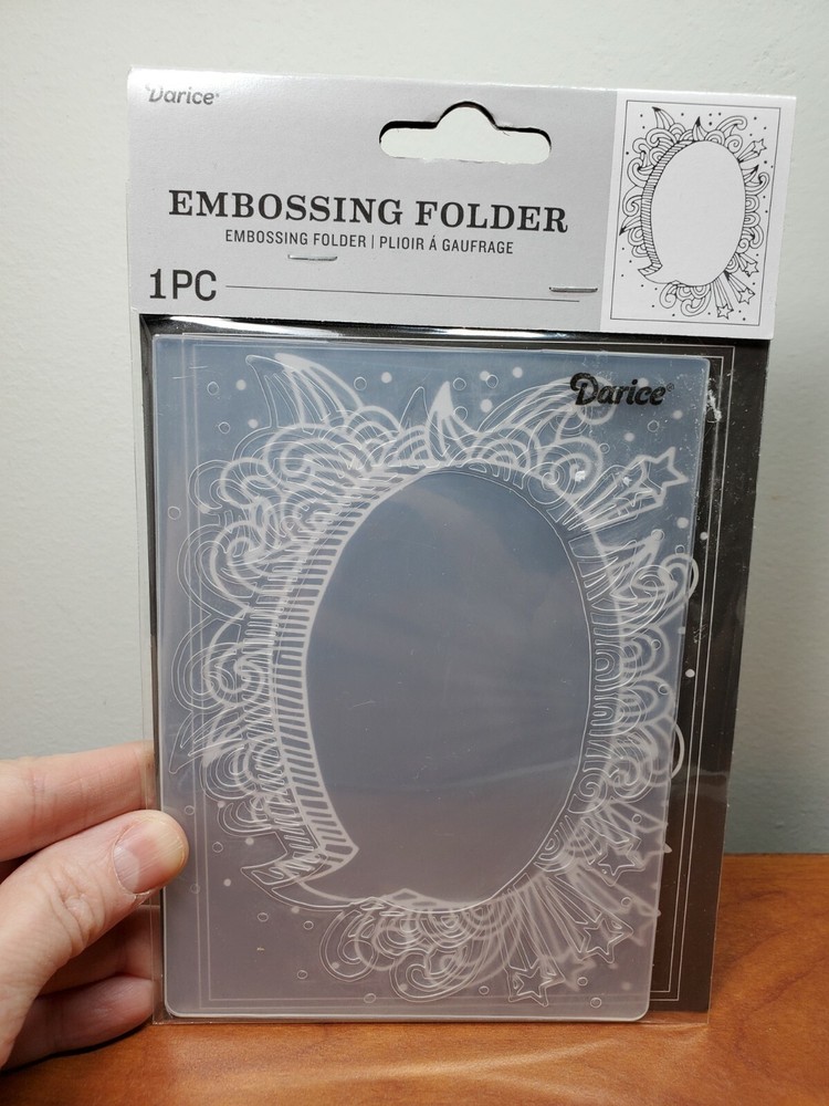 SP1 Darice Conversation Word Bubble Embossing Folder  New