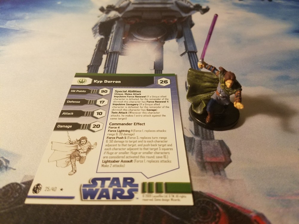 Star Wars Miniatures Imperial Entanglements 25 Kyp Durron