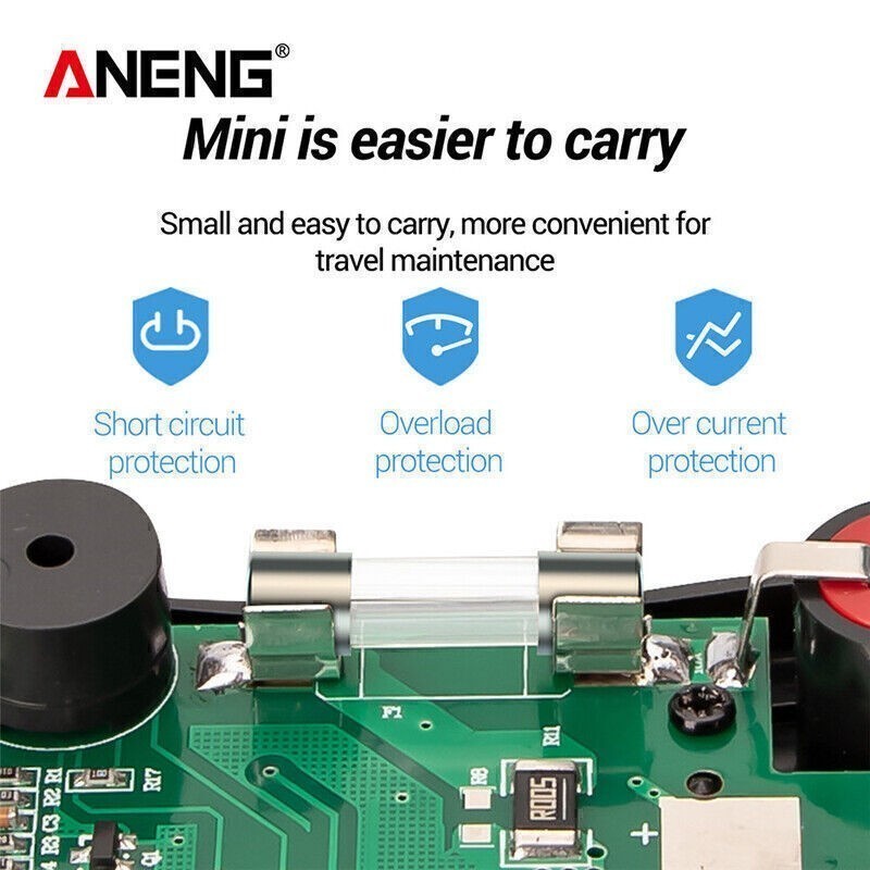 ANENG M118A Digital Mini Multimeter Tester AC/DC Resitance Voltage Meter RMS NCV