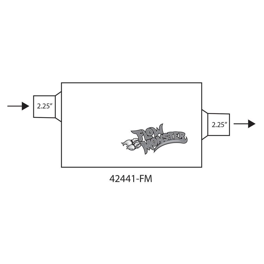42441-FM FLOWMONSTER 2-CHAMBER MUFFLER
