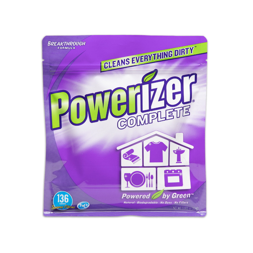 Powerizer Complete Mineral-Based Multi-Purpose Powder Cleaner for Laundry & Home