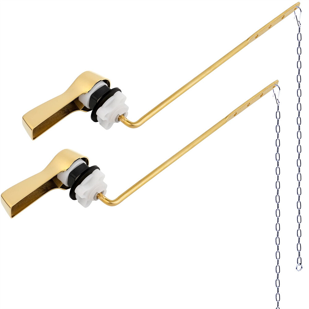2 Pack Universal Front Mount Toilet Handle Tank Flush Lever Replacement Handle