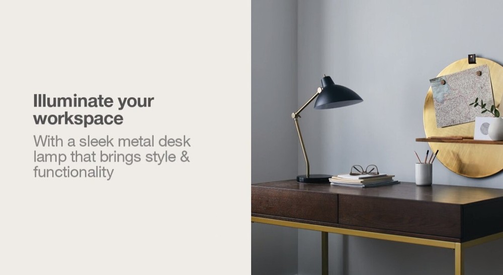 Audrey Coulee Desk Lamp Black - Project 62