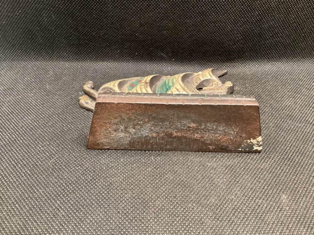 Antique Cast Iron Ship Bookends or Small Door Stops