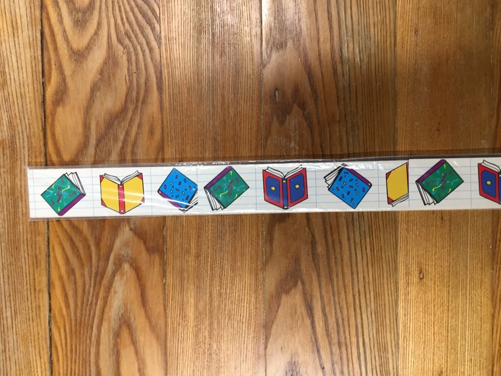 School Bulletin Board Borders Colorful Books