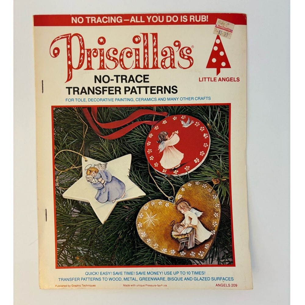 Vintage Priscilla's No-Trace Transfer Patterns Little Angels 1979