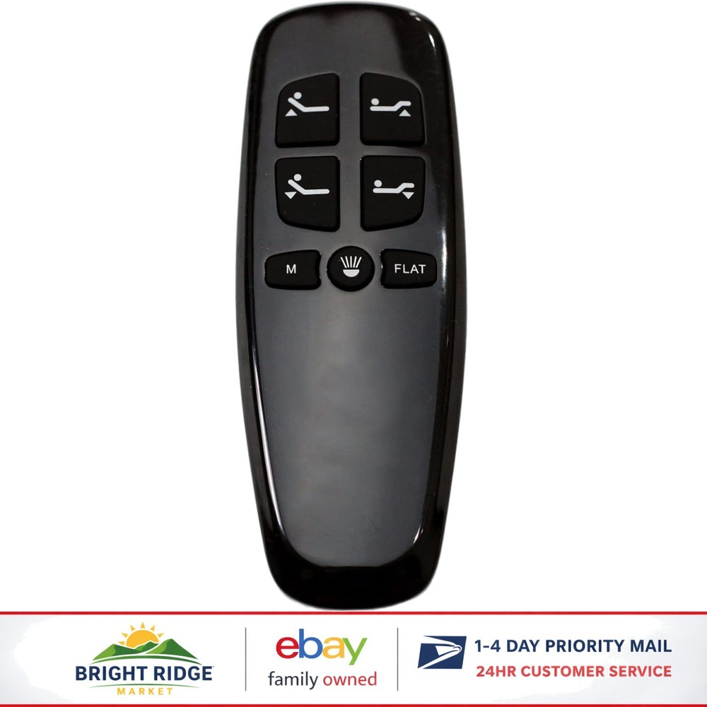 Non-Universal Remote for Adjustable Beds, Ergonomic Button Control Design